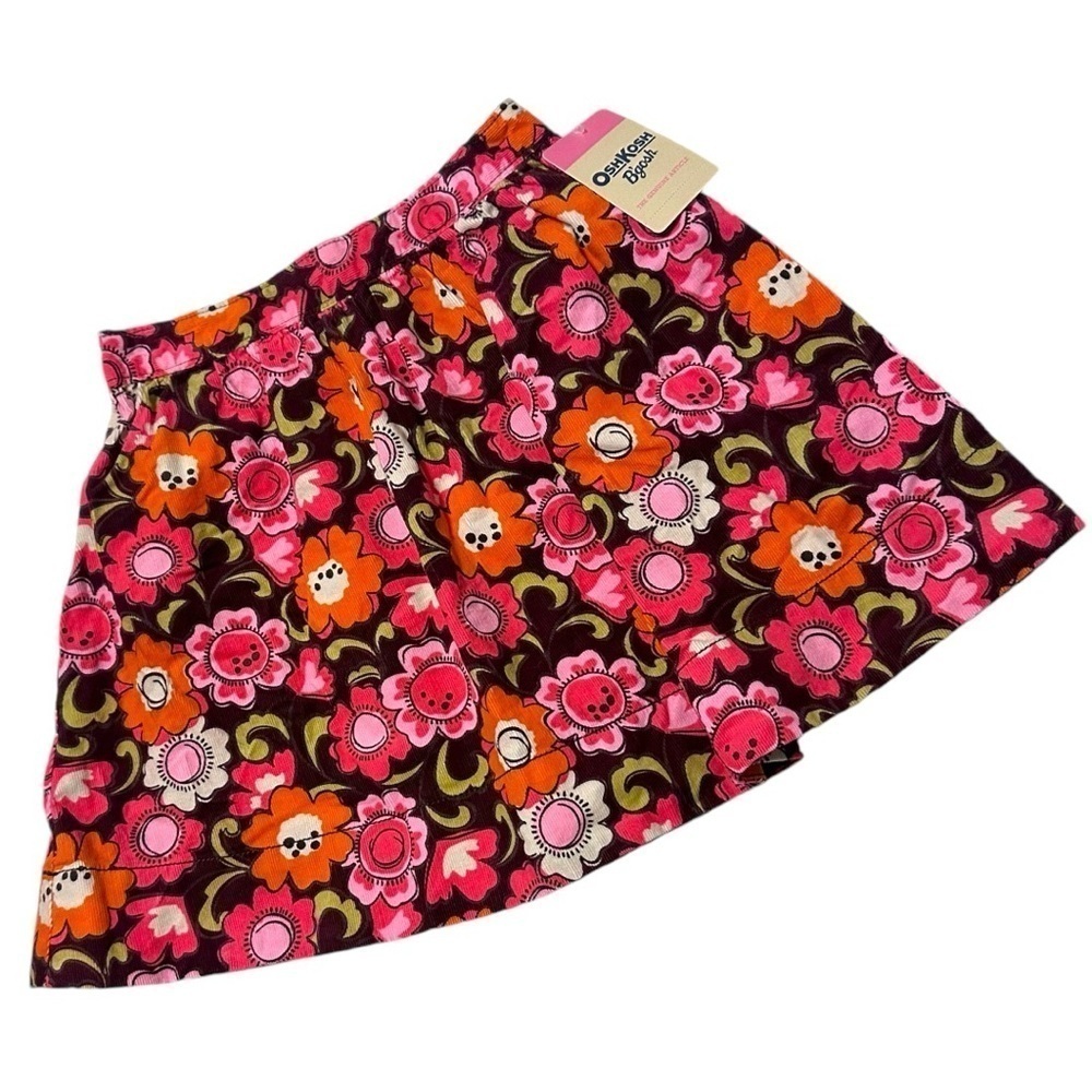 OshKosh B’gosh Floral Corduroy Skirt - 6X - Picture 1 of 4